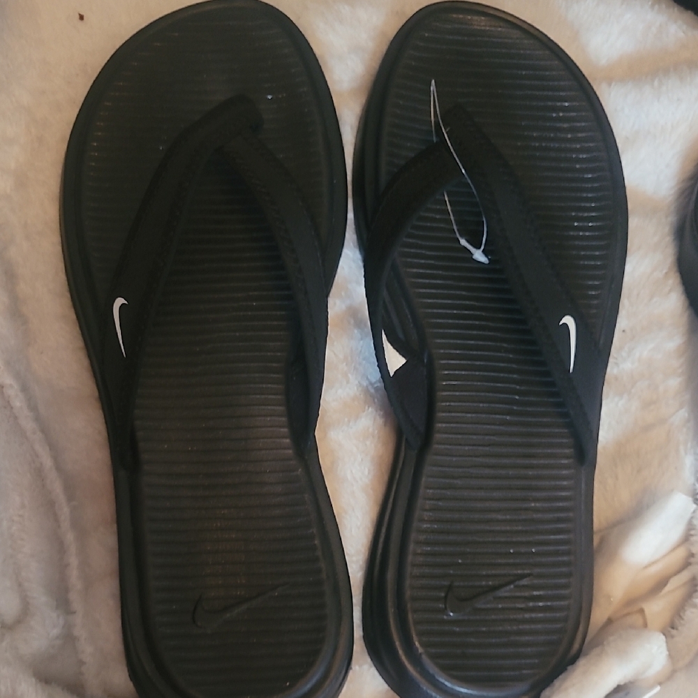 Nike Black Sandals with Logo